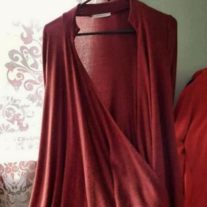 Open front long cardigan